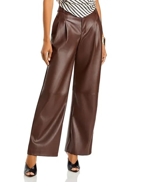 Брюки Halle из искусственной кожи Line & Dot, цвет Brown