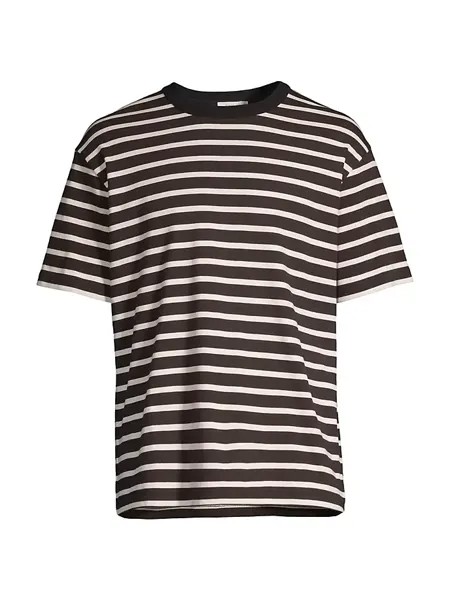 Полосатая футболка с круглым вырезом Closed, черный