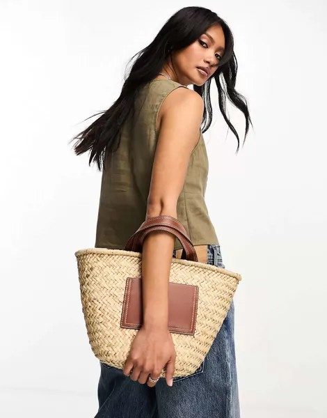 Жилет цвета хаки с пуговицами спереди ASOS