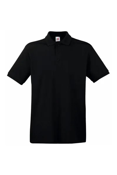 Рубашка поло премиум-класса с короткими рукавами Fruit of the Loom, черный