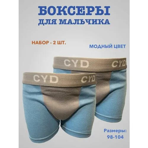 Трусы CYD, 2 шт., размер 26/92, голубой