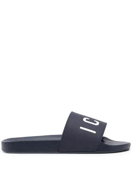 Dsquared2 шлепанцы с принтом Icon