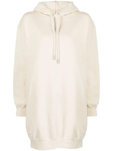 Off-White платье-толстовка с полосками Diag, нейтральный цвет
