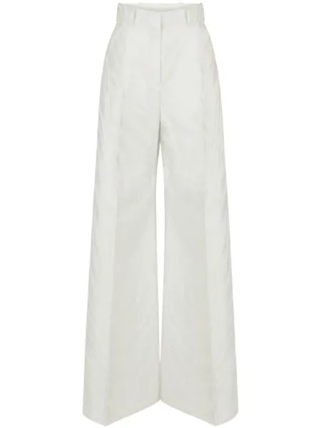 Nina Ricci жаккардовые брюки палаццо, белый