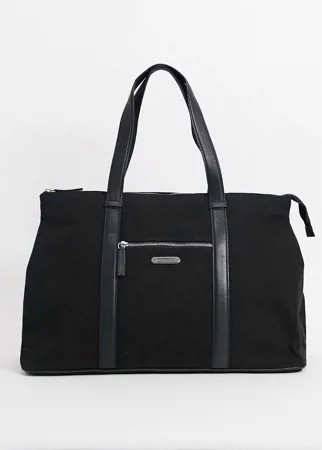 Черная нейлоновая спортивная сумка Bolongaro Trevor-Черный цвет