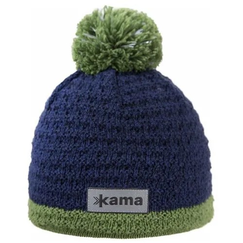 Шапка Kama, размер S, синий, зеленый