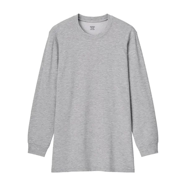 Лонгслив Uniqlo Heattech Extra Warm Cotton Heather, серый