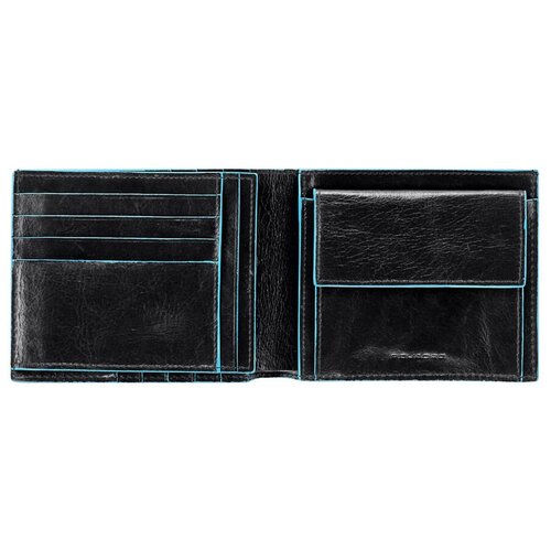 Кошелек мужской Piquadro Blue Square черный, кожа натуральная (pu1240b2/n)