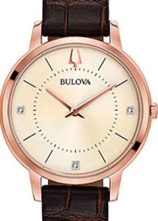 Японские наручные  женские часы Bulova 97P122. Коллекция Classic