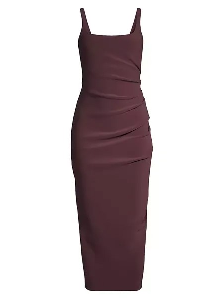 Платье-миди Karina Tuck Bec & Bridge, цвет plum