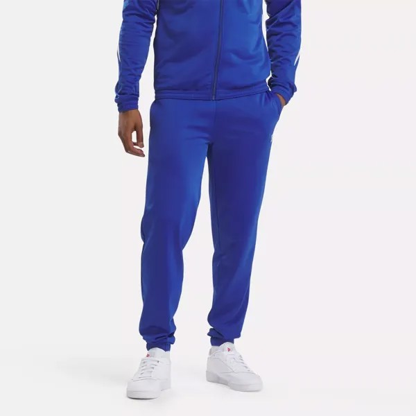 Вязаные спортивные брюки Reebok Identity Vector, цвет Boundless Blue