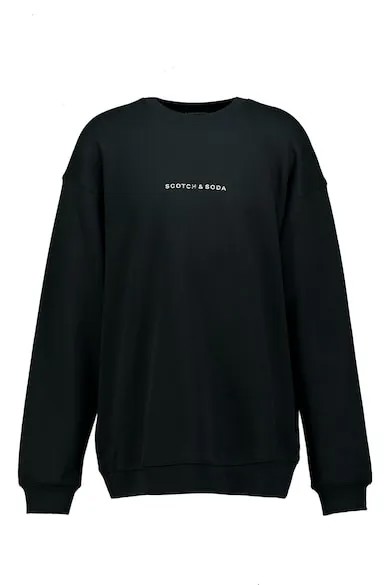 Хлопковая толстовка с овальным вырезом Scotch & Soda