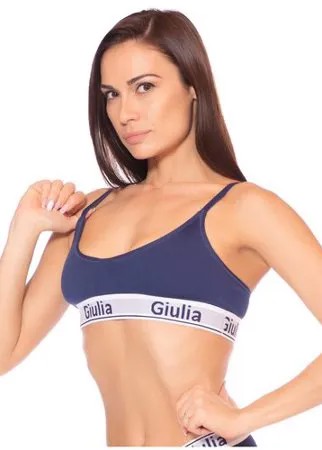 Топ Giulia COTTON BRALETT 01 размер M, blu scuro (Голубой)