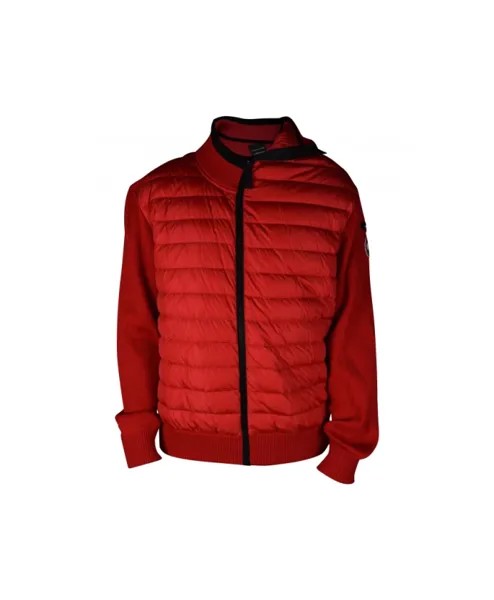 Пуховик из двух материалов Canada Goose, красный
