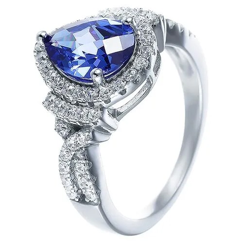 Кольцо ELEMENT47 серебро, 925 проба, фианит, размер 18.5