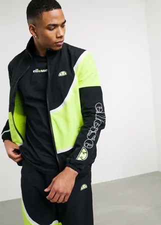 Черная олимпийка со вставками ellesse x Smiley Laterno-Черный