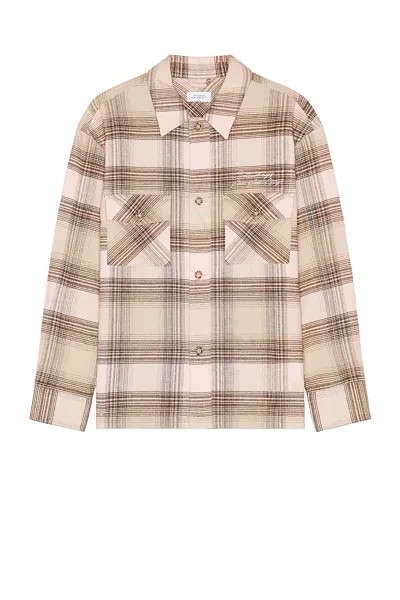 Рубашка SATURDAYS NYC Driessen Flannel Overshirt, цвет Strawberry Cream