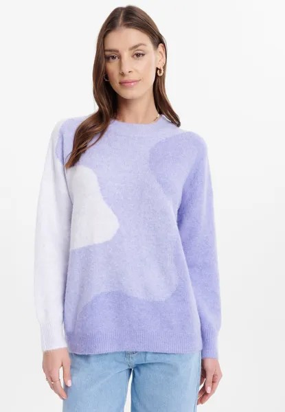 Вязаный свитер Greenpoint, цвет lilac print