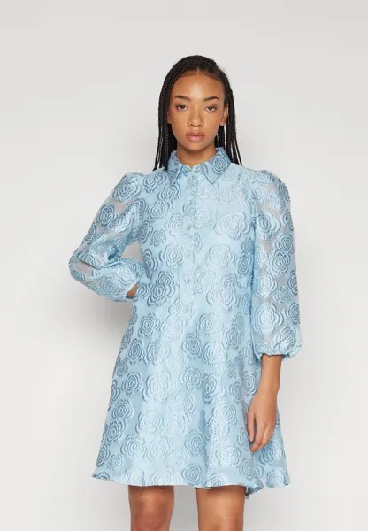 Коктейльное/праздничное платье YASPHELIA 3/4 SHIRT DRESS, цвет lightblue