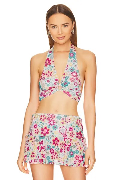 Топ Lovers and Friends Hello Daisy Halter, цвет Retro Floral