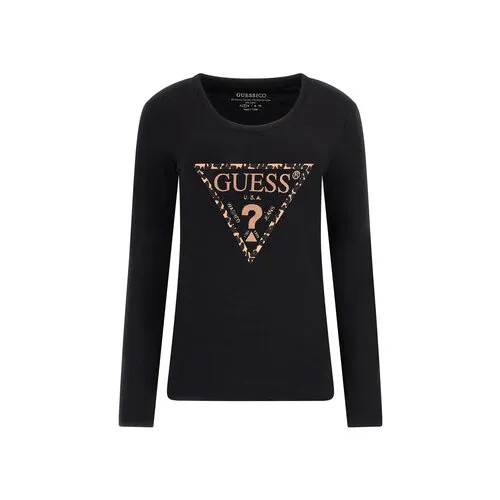 Лонгслив GUESS, размер 44/S, черный