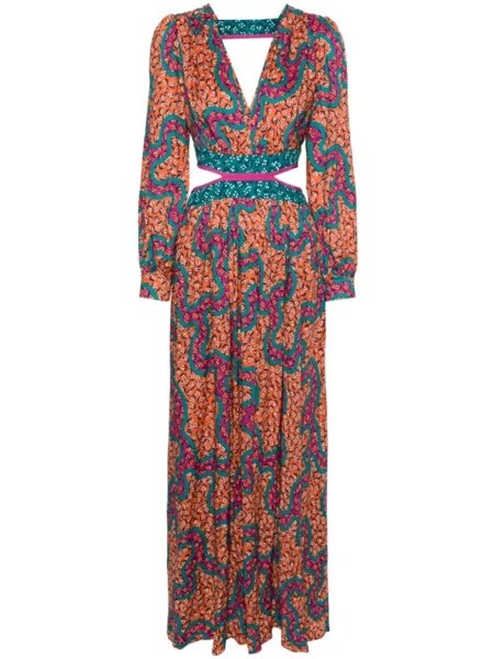 Diane Von Furstenberg платье макси Jenifer, оранжевый