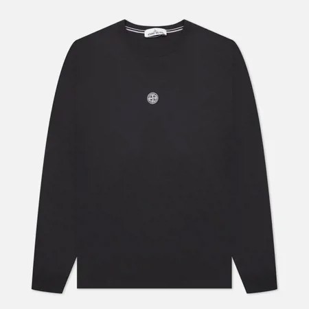 Мужской лонгслив Stone Island Mosaic Three Print Slim Fit, цвет серый, размер XL