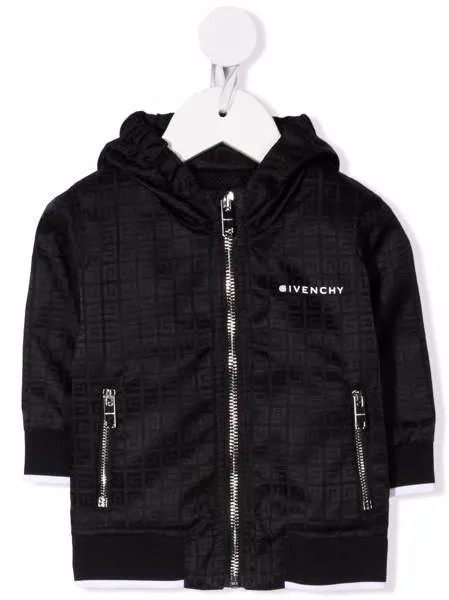 Givenchy Kids куртка с капюшоном и логотипом