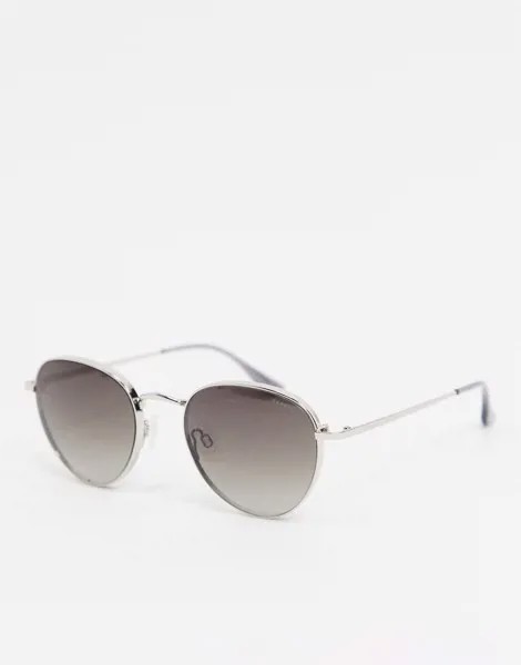 Круглые солнцезащитные очки в серой оправе Esprit-Серый
