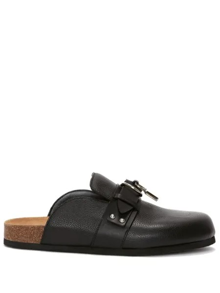 JW Anderson мюли с декоративным замком, черный