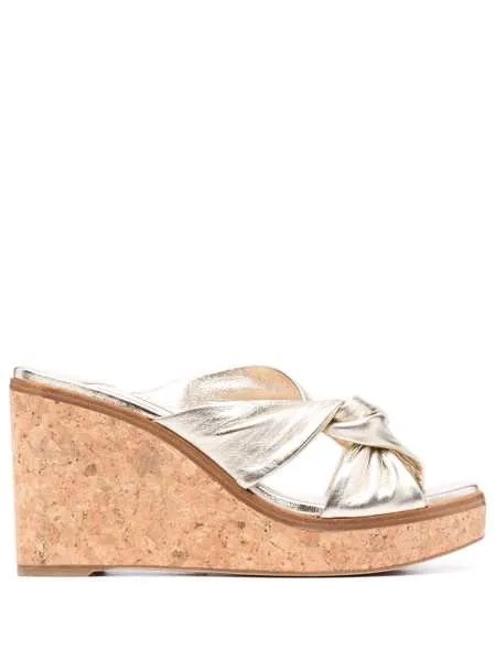 Jimmy Choo мюли с открытым носком на танкетке