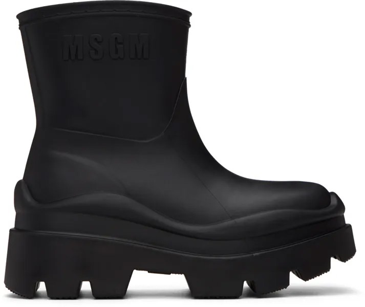 Черные сапоги Supergomma MSGM