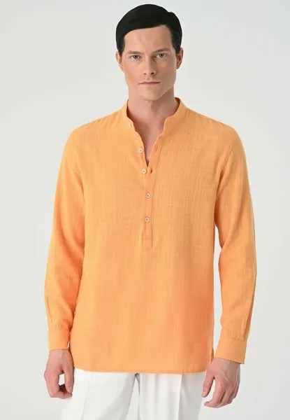 Рубашка Antioch, светло-горчичный Mandarin Collar Long Sleeve