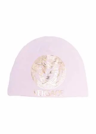 Versace Kids шапка бини с логотипом