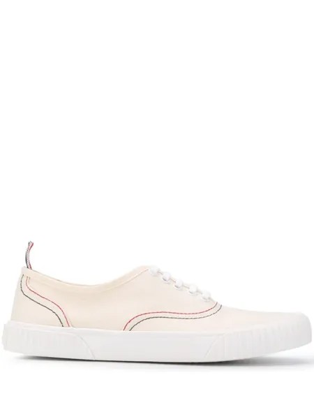 Thom Browne кеды Heritage из канваса, белый