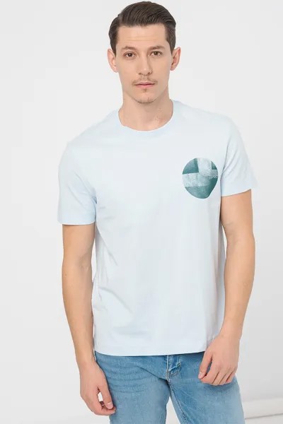 Футболка с принтом стандартной посадки Esprit, синий