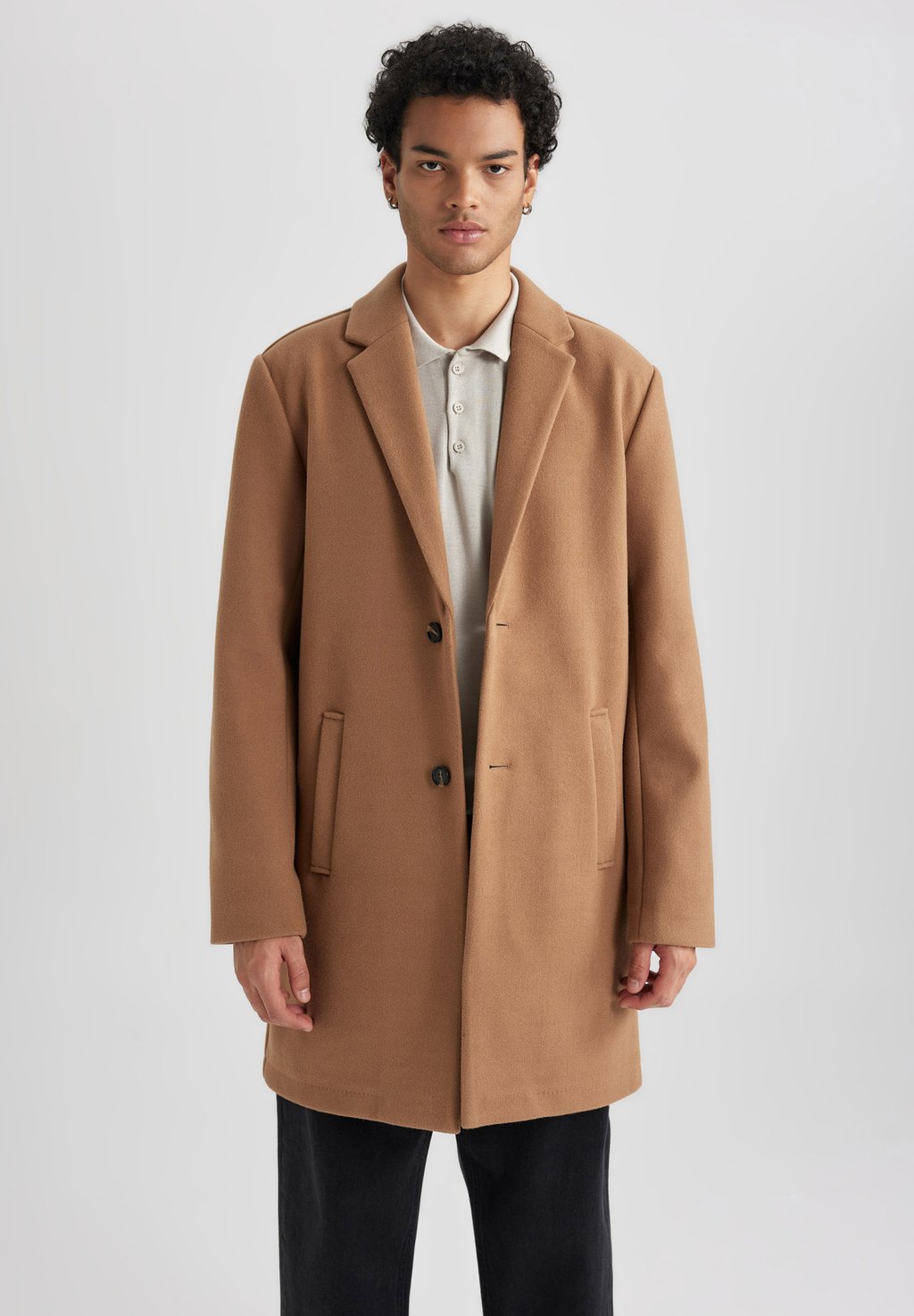 Короткое пальто DeFacto, коричневый