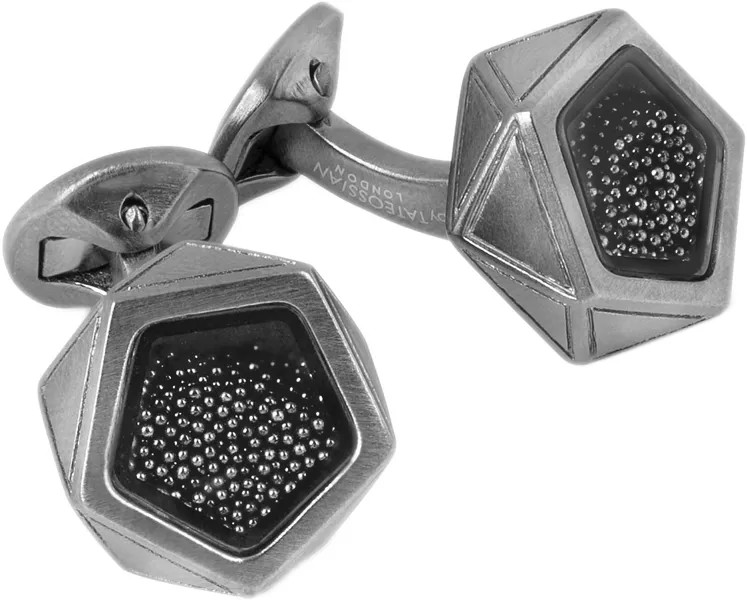 Запонки мужские Tateossian CF0446 серебристые