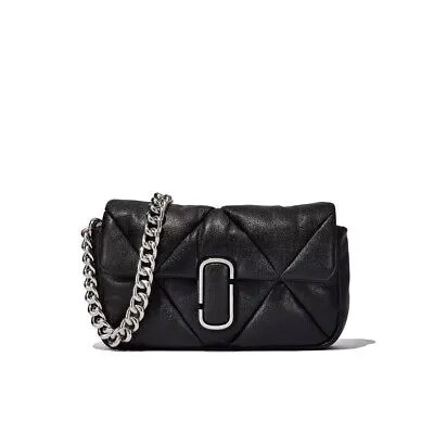 Marc Jacobs Стеганая сумка J Marc The Puffy Diamond, черная женская сумка