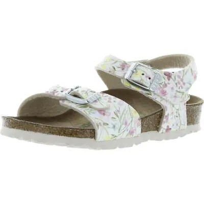 Birkenstock Girls Toddler Faux Leather Flat Slide Sandals Shoes BHFO 5194