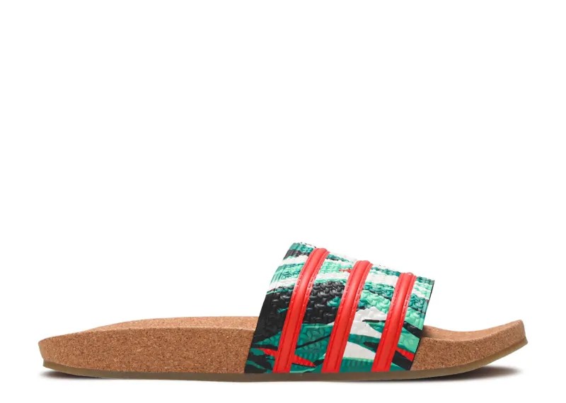 Кроссовки adidas Adilette Slides 'Cork', коричневый