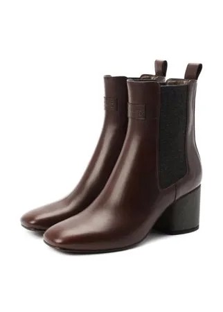 Кожаные ботильоны Brunello Cucinelli