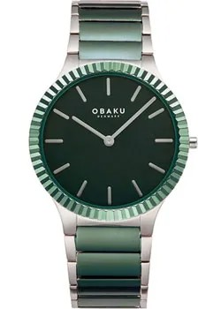 Fashion наручные  мужские часы Obaku V292GXOESS. Коллекция Linje