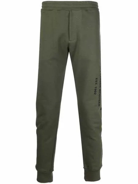Alexander McQueen зауженные спортивные брюки с логотипом