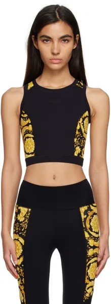 Черно-золотой топ Barocco Versace Underwear