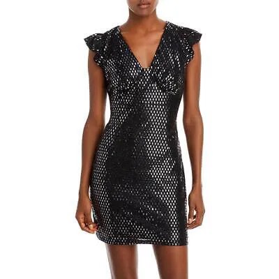 Женское мини-платье для коктейлей и вечеринок Aqua Metallic с открытой спиной BHFO 7871