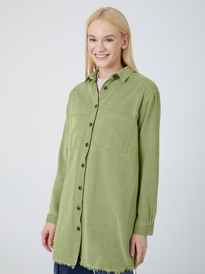 Блуза LTB Hemd Rachella, зеленый