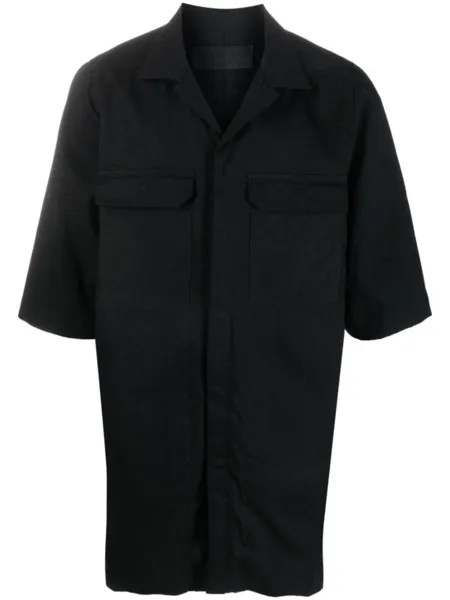 Rick Owens DRKSHDW рубашка с нагрудными карманами, черный