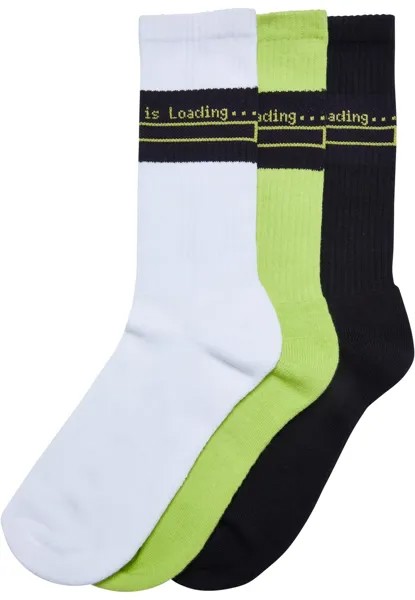 Носки Urban Classics, цвет Neon Green/Black/White