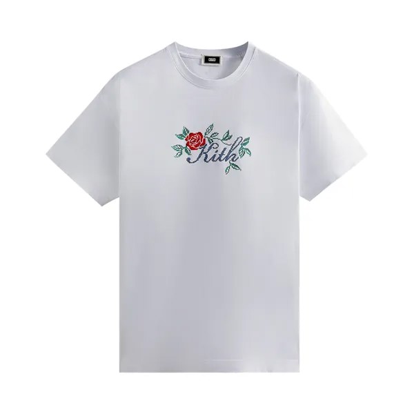 Футболка с вышивкой Kith Script, Белая
